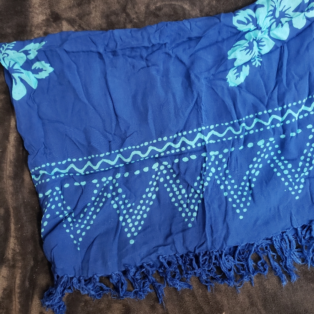 Blue Hawaiian Sarong